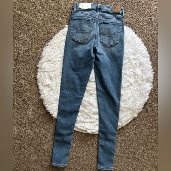 American Eagle Jeans Super High Rise Jegging New Womens Size 2 X Long - Picture 2 of 10